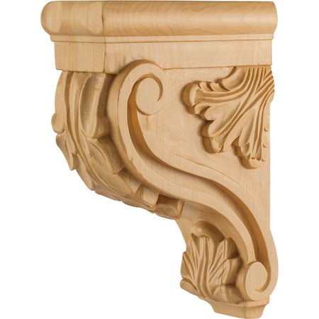 Hardware Resources 3" Wx7"Dx10"H White Birch Acanthus Corbel CORE-1-WB